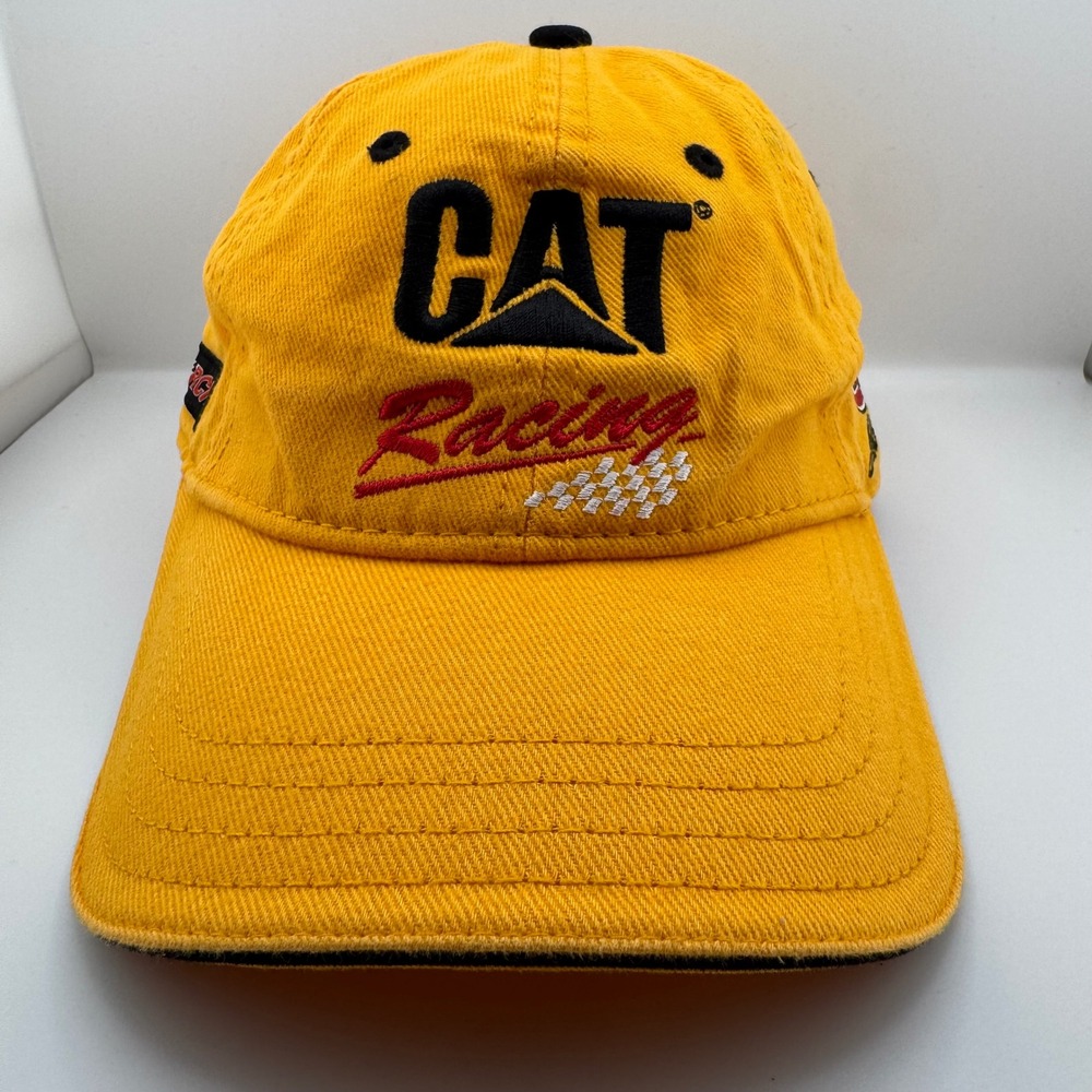 CAT Racing Baseball Cap Unisex OSFM Yellow Good RCR NASCAR Jeff Burton 31 Hat